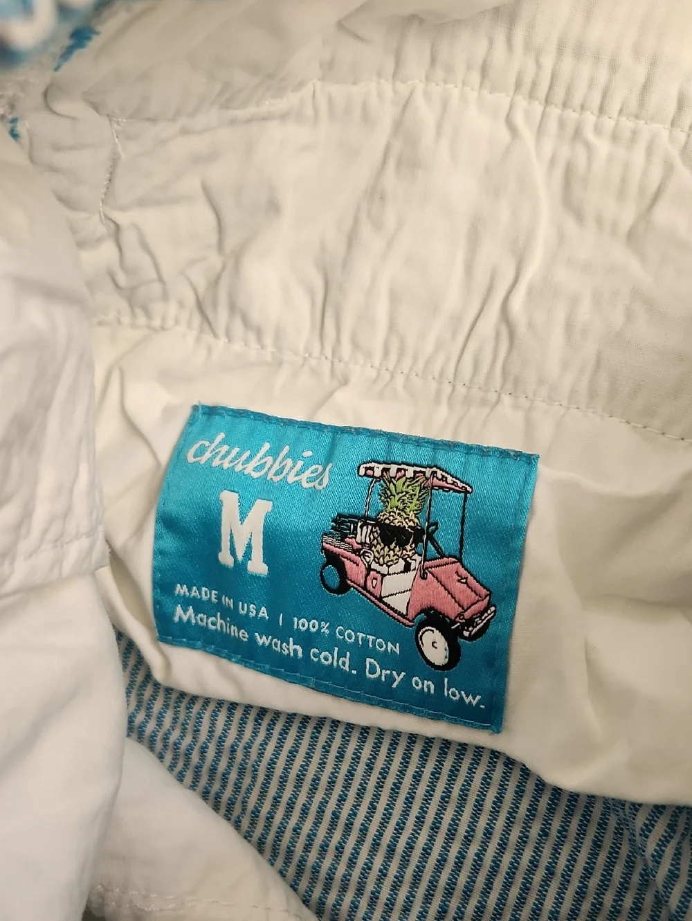CHUBBIES Men's Bushwood Seersucker Shorts Size Medium - Picture 5 of 13